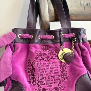 Juicy Couture Purple and Pink Tote Bag